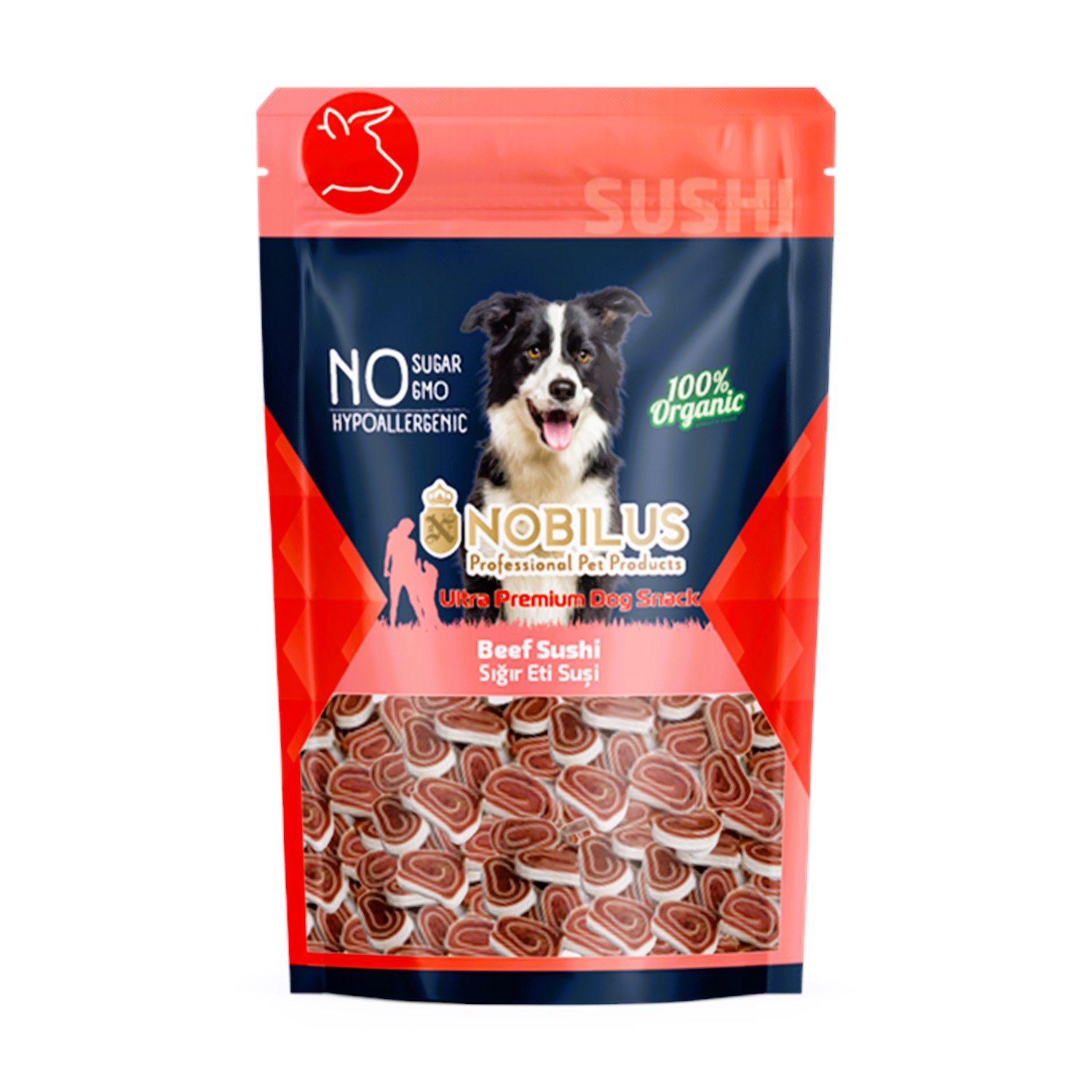 Nobilus Sığır Etli Suşi Köpek Ödül Maması 80 Gr